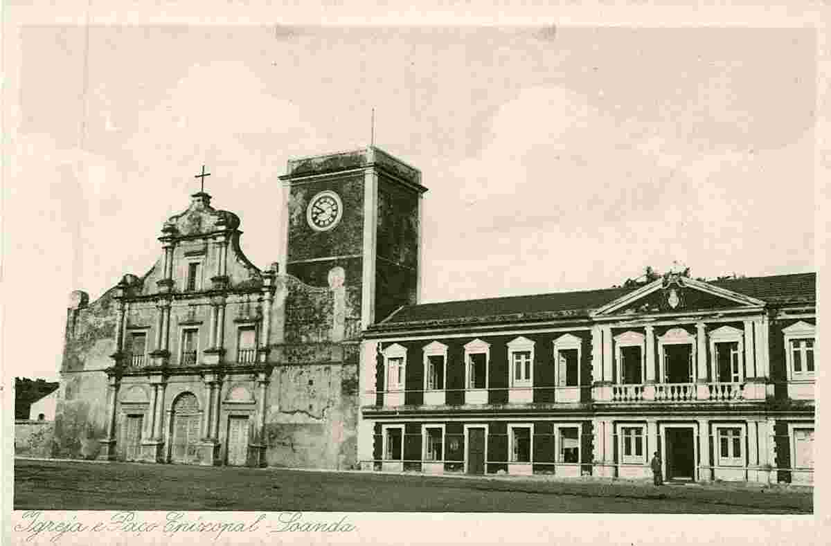 Luanda. Igreja e Paço Episcopal