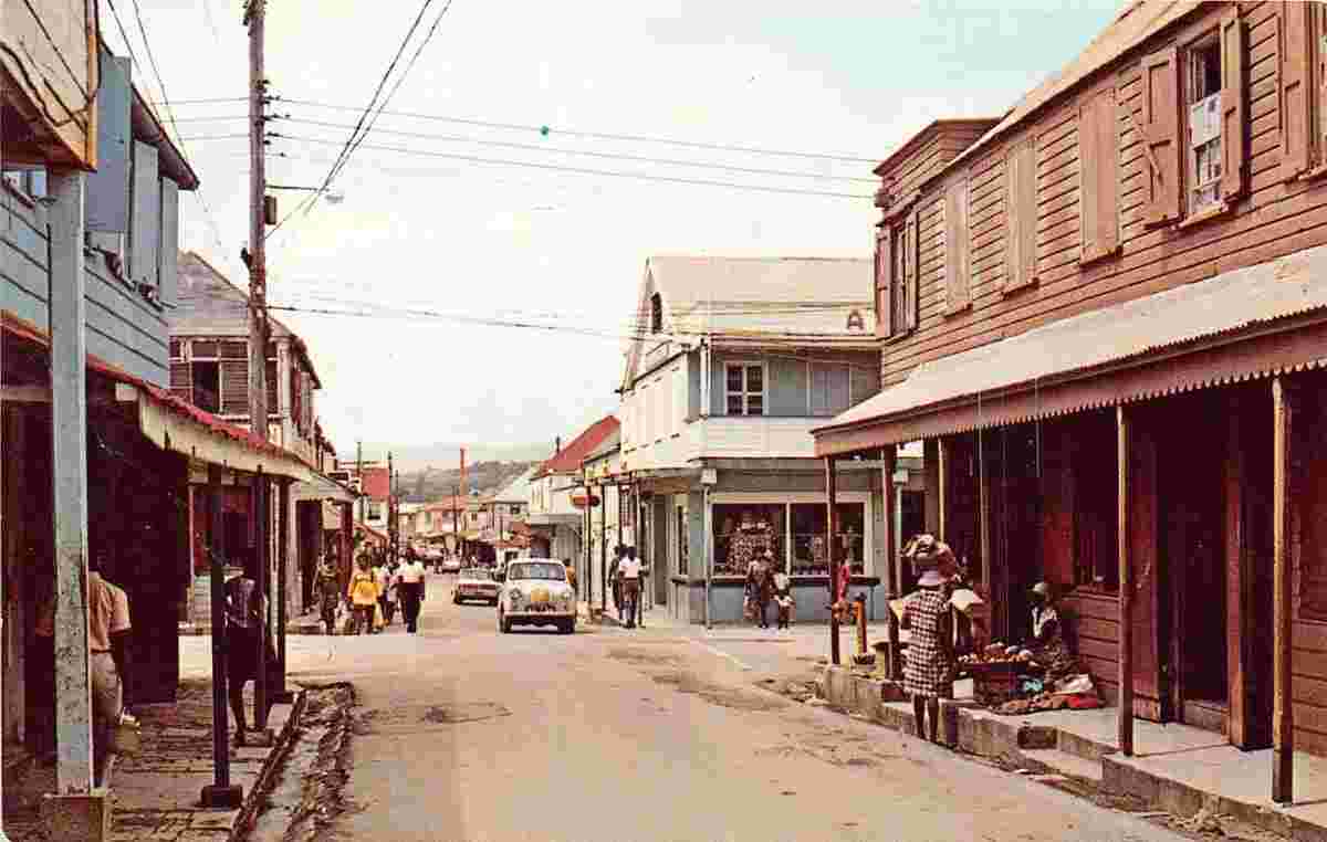 St. John's. Panorama of town street