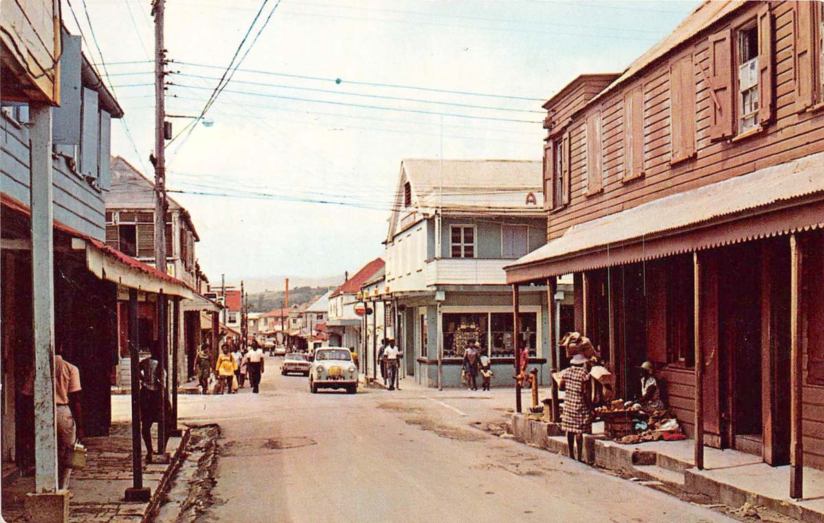 St. John's. Panorama of town street