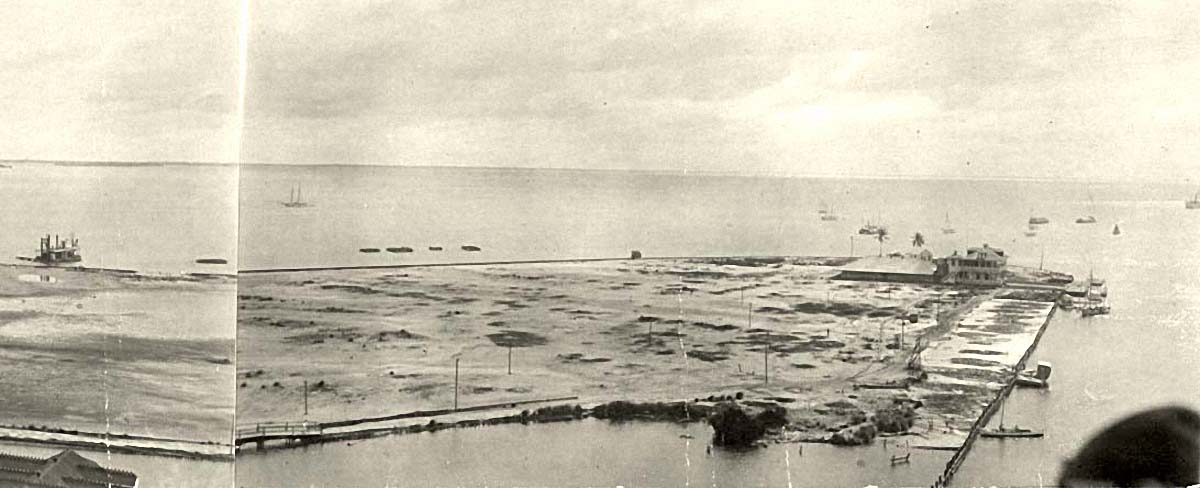 Belize City. Panorama of the city, 1914