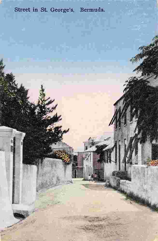 St. George's. Panorama of town street