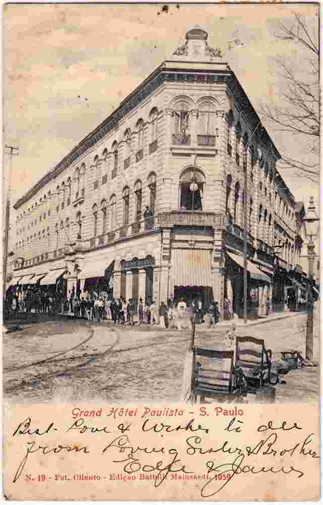 São Paulo. Grand Hotel Paulista
