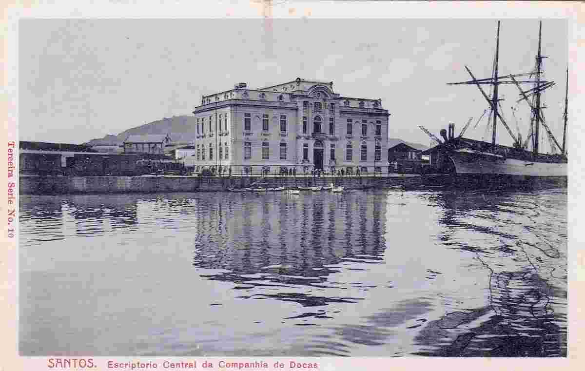 São Paulo. Santos - Central Station of the Docks Company