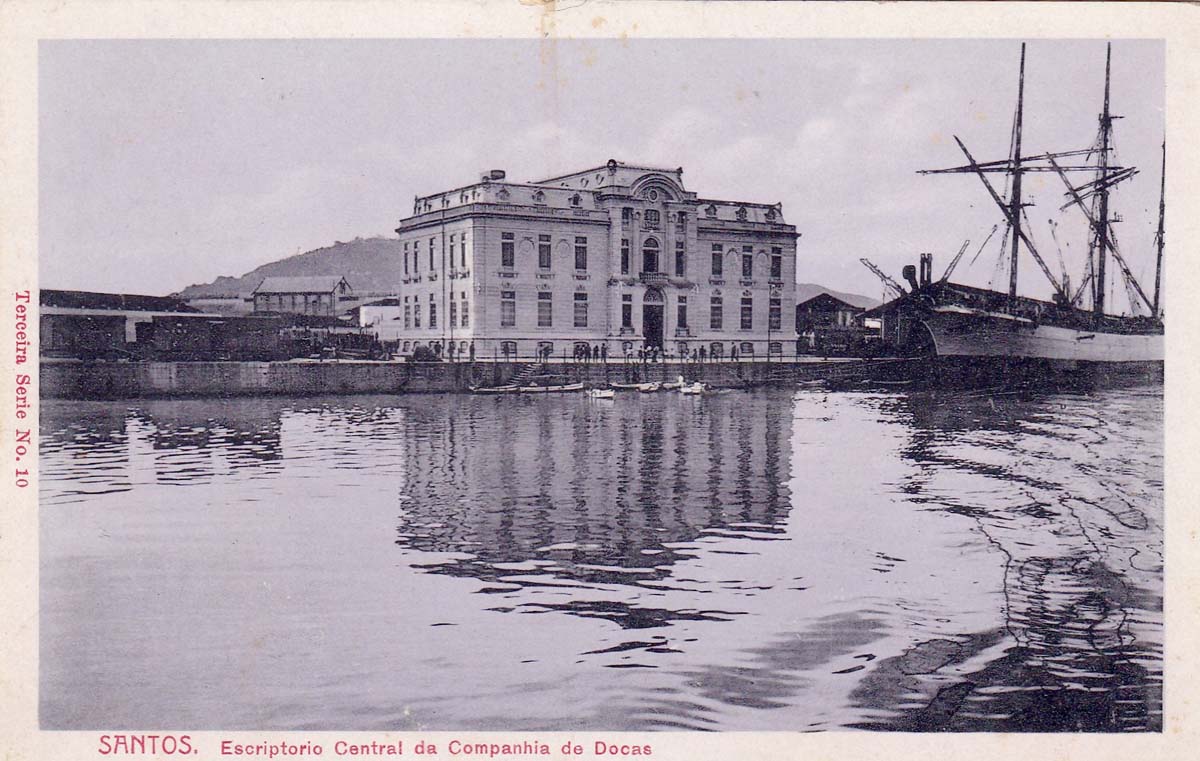 São Paulo. Santos - Central Station of the Docks Company