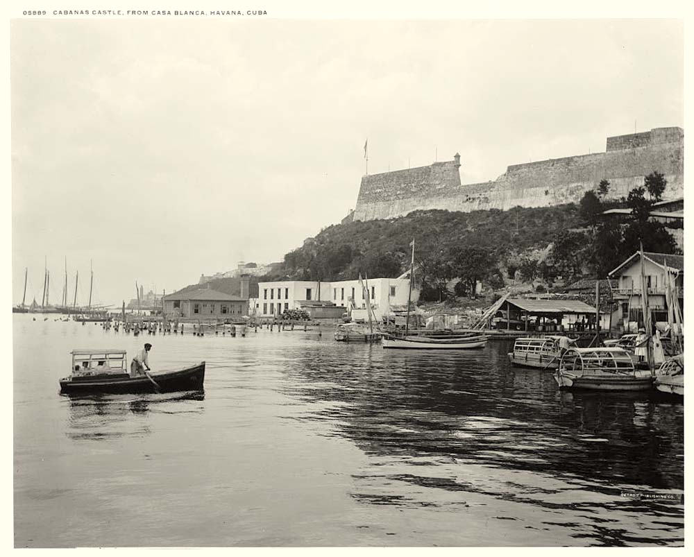 Havana. Cabanas Castle from Casablanca, between 1880 and 1900