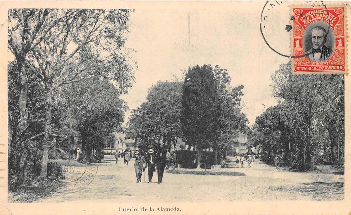 Quito. Interior de la Alameda