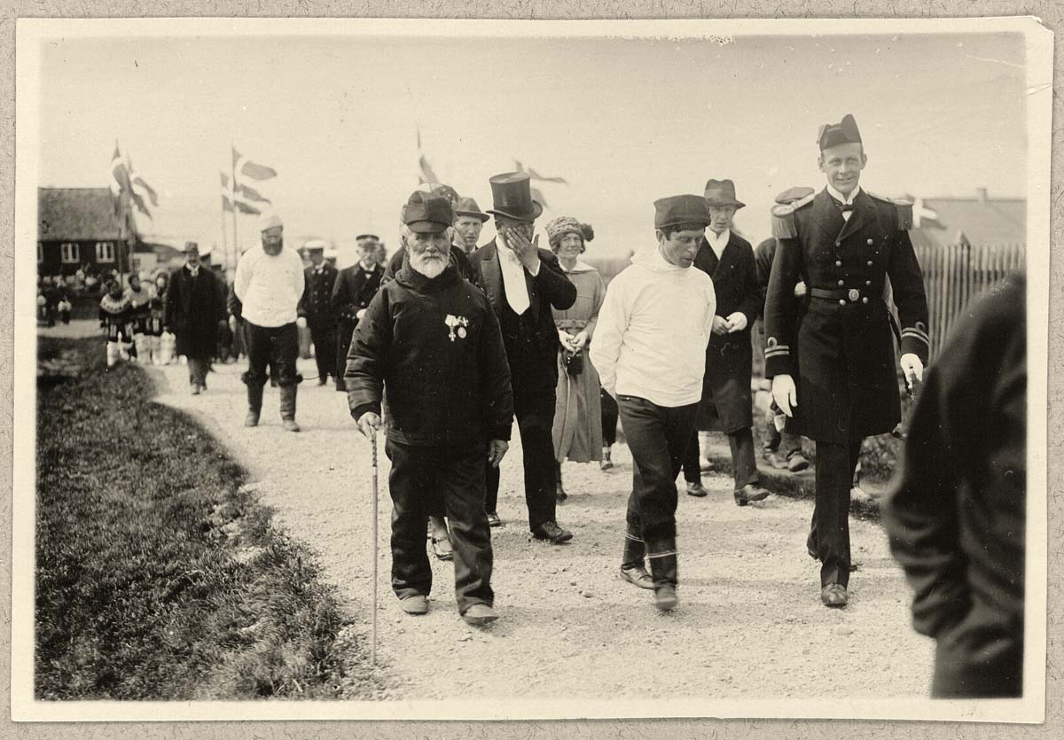 Nuuk (Godthåb, Godthaab). Danish King's visit - King Christian X