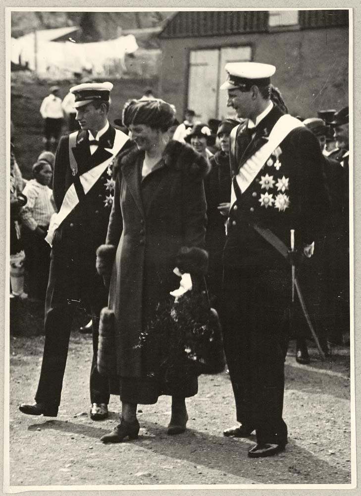 Nuuk (Godthåb, Godthaab). Danish King's visit - Queen Alexandrine
