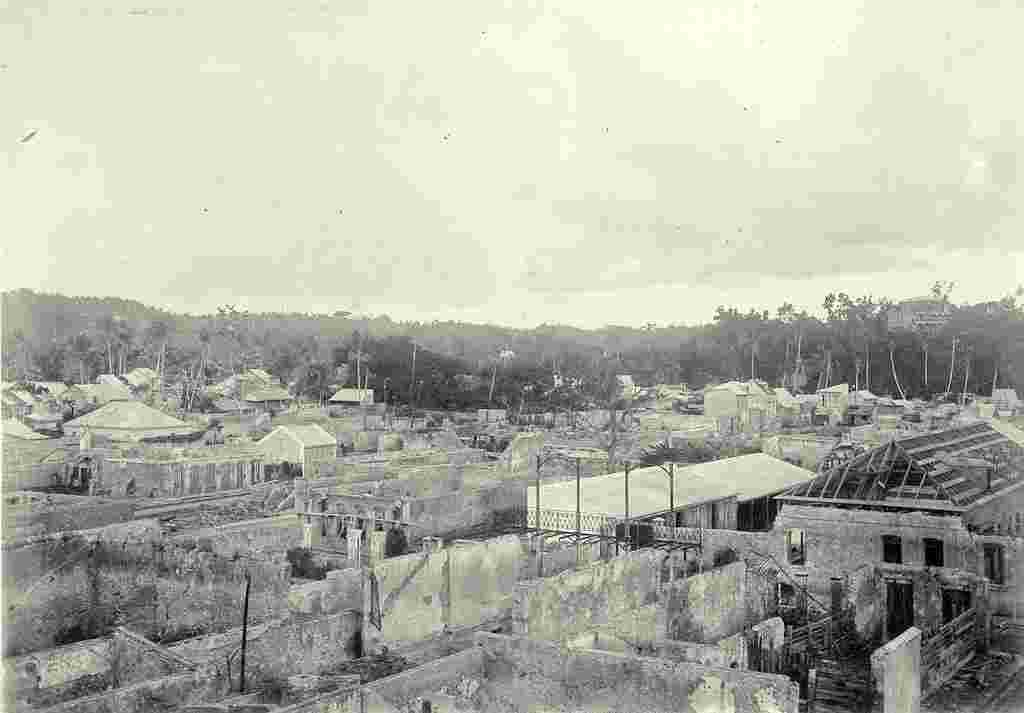Pointe-à-Pitre. Ruins of the Fire