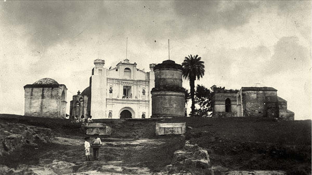 Guatemala City. 'Cerrito del Carmen' church. First building in the valley, begin of city