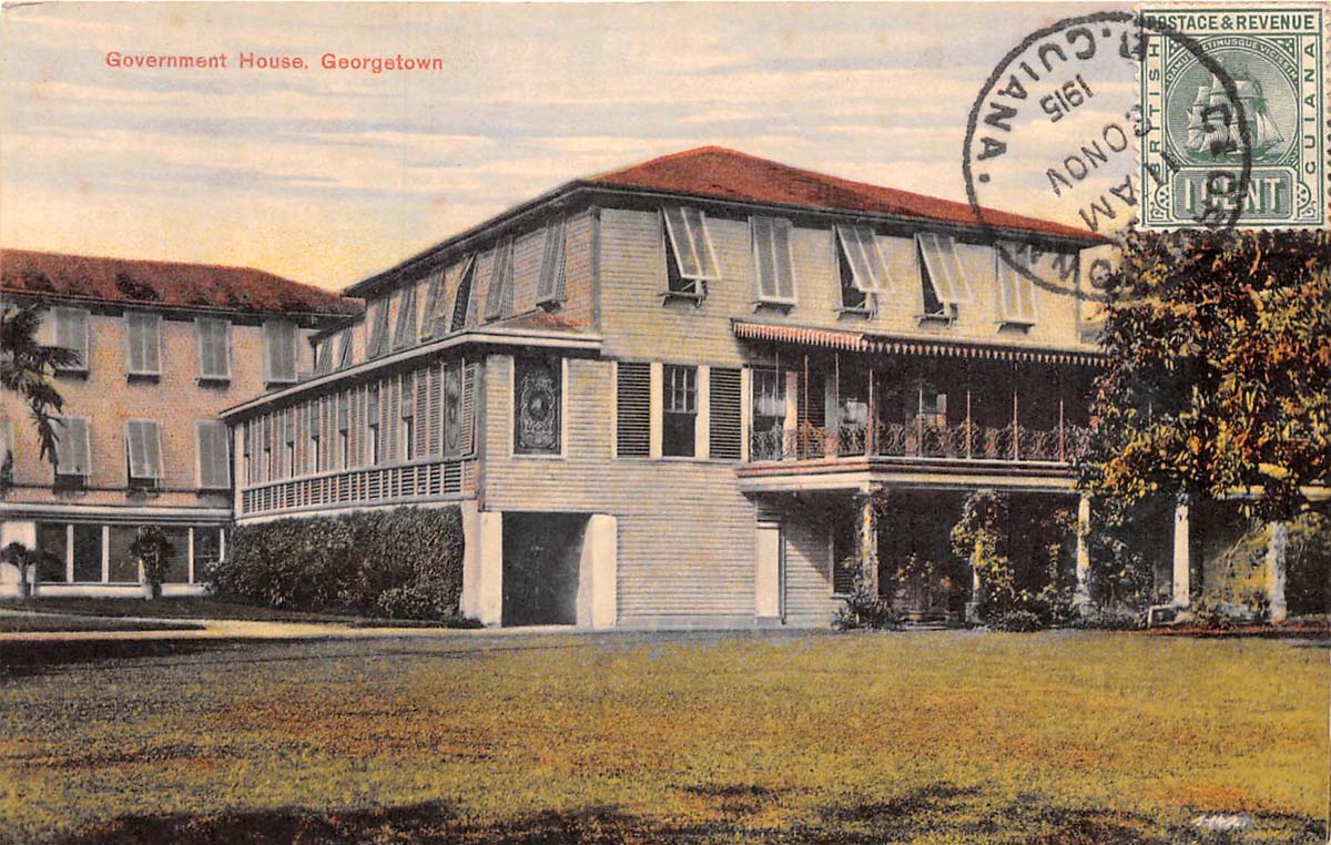 Georgetown. Government House, 1915