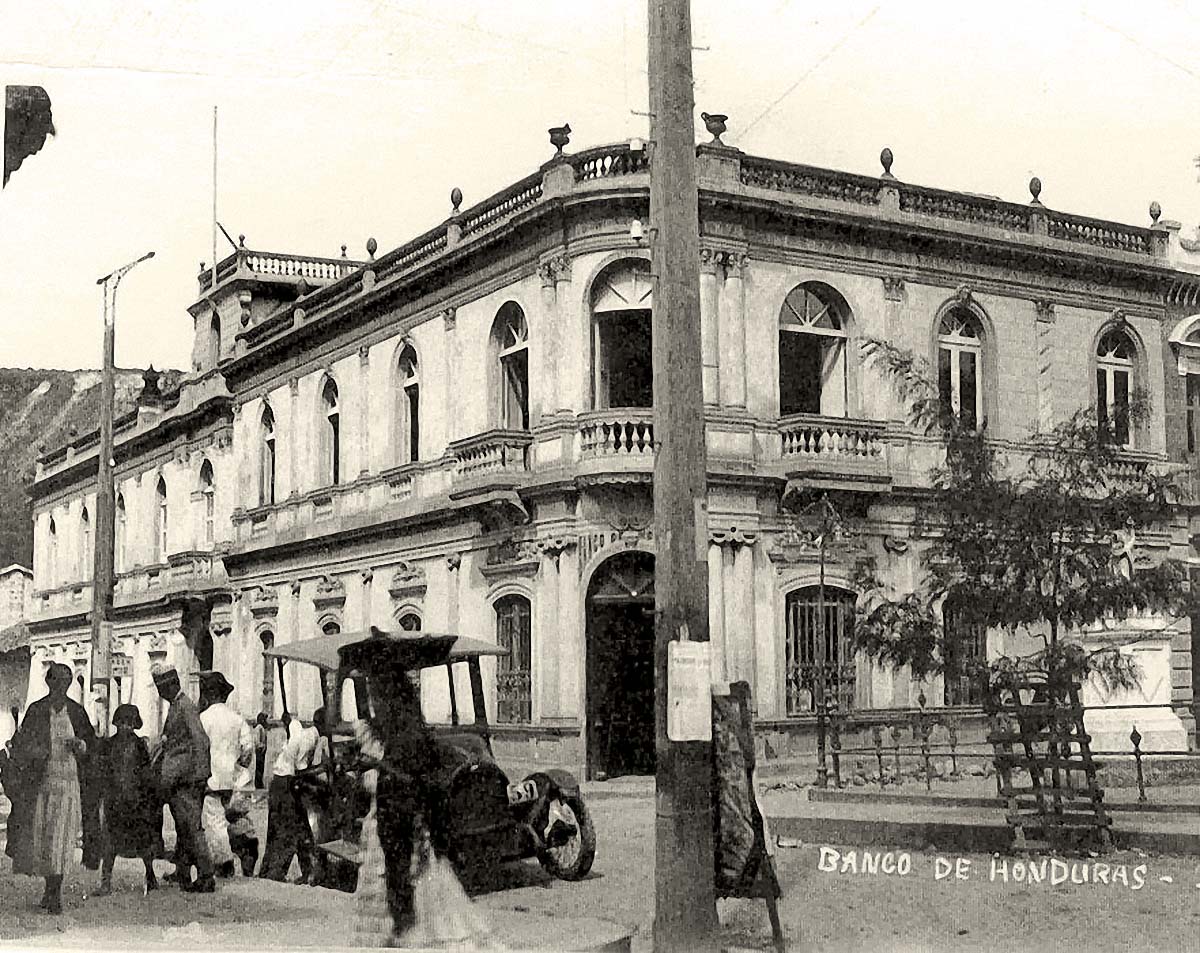 Tegucigalpa. Bank of Honduras, 1920s