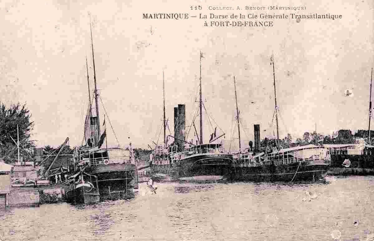 Fort-de-France. La darse de la 'Cie Générale Transatlantique'