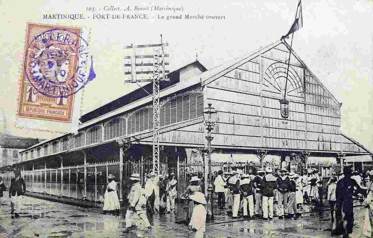 Fort-de-France. Le Grand Marché couvert