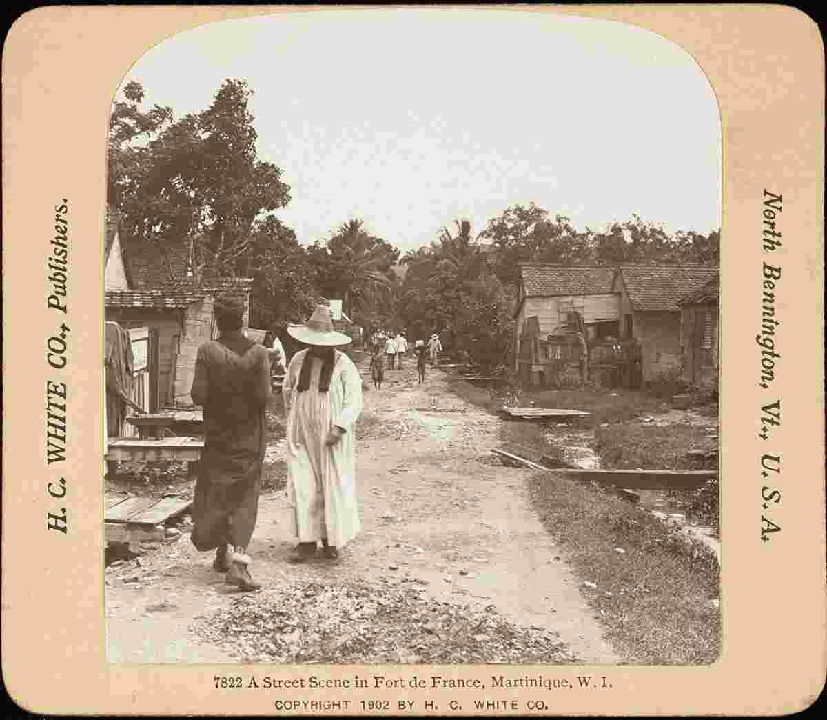 Fort-de-France. Une scène de rue, vers 1900