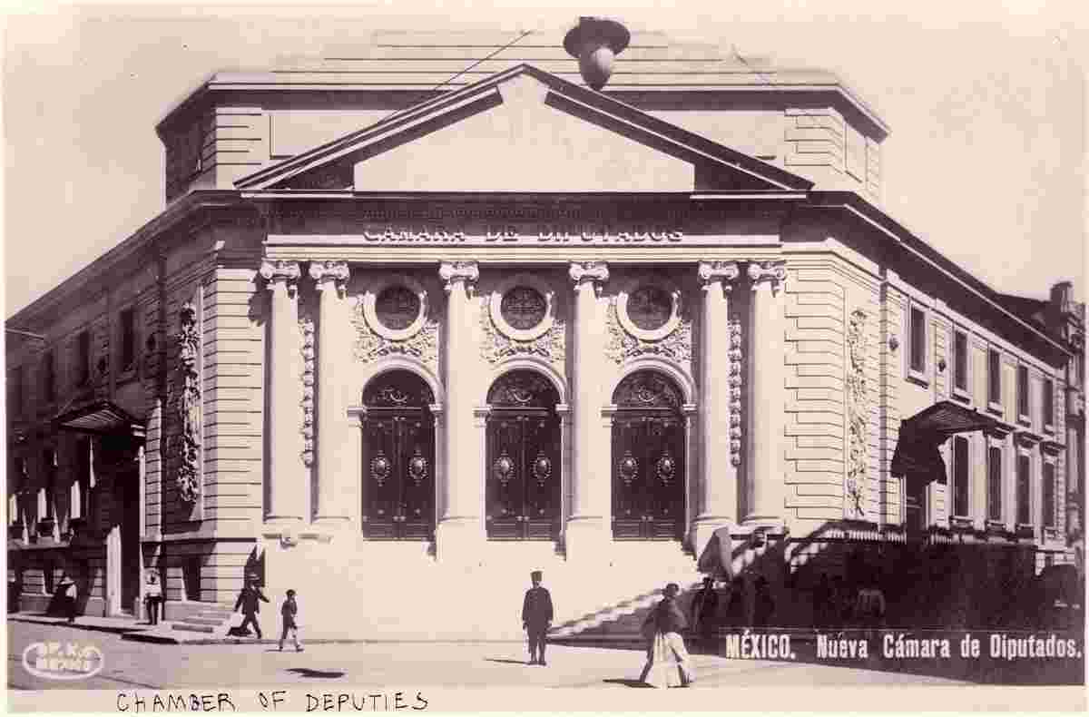 Mexico City. Chamber of Deputies, between 1910 and 1915