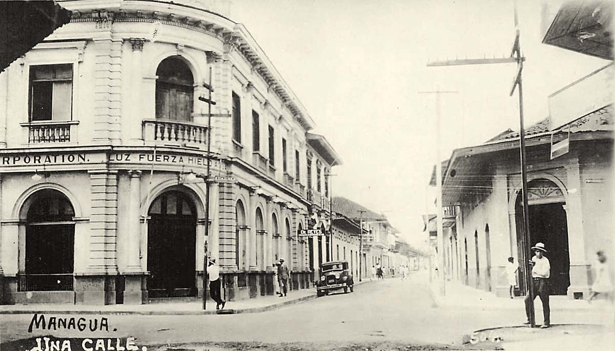 Managua. Crossroad of streets
