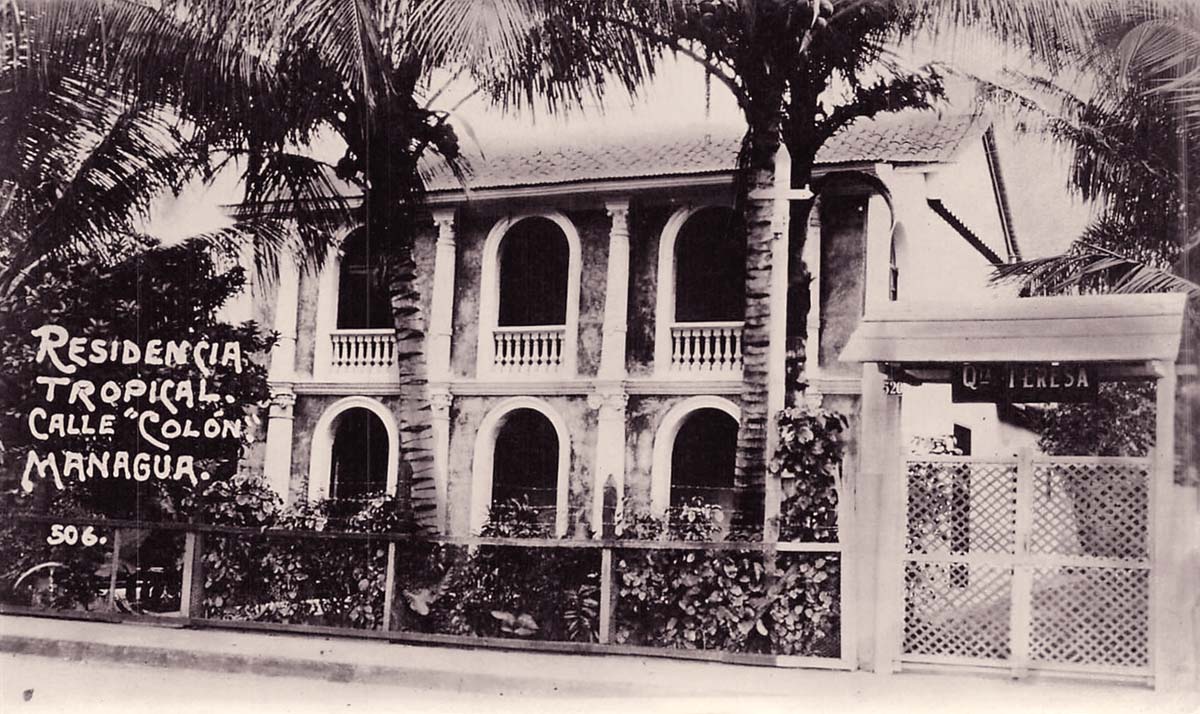 Managua. Tropical Residence on Colon street