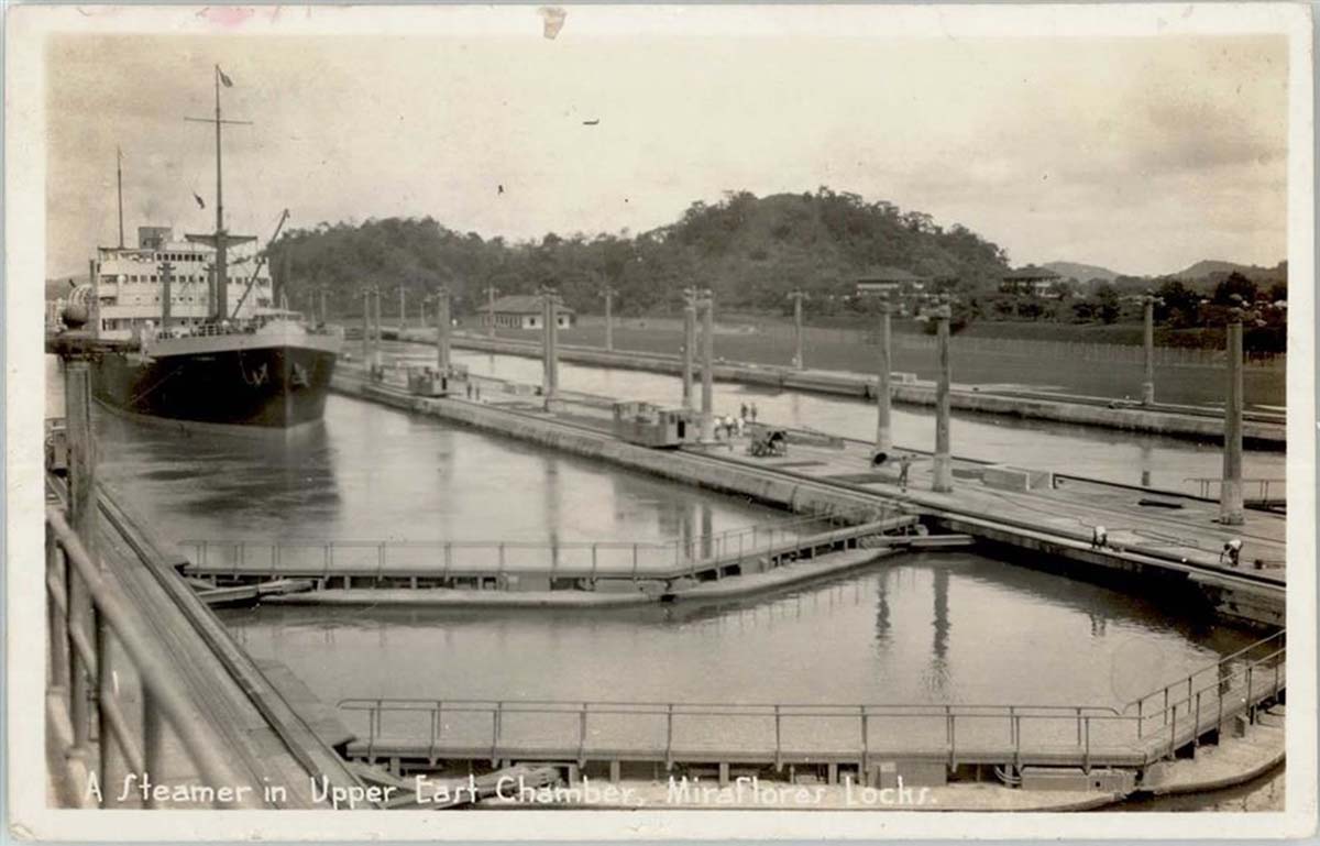 Panama City. A steamer in Upper East Chamber