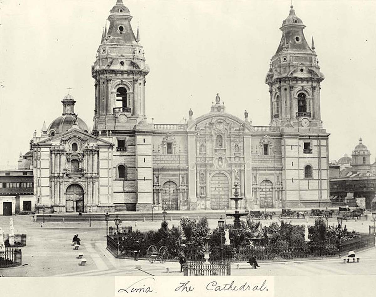 Lima. The Cathedral, 1868
