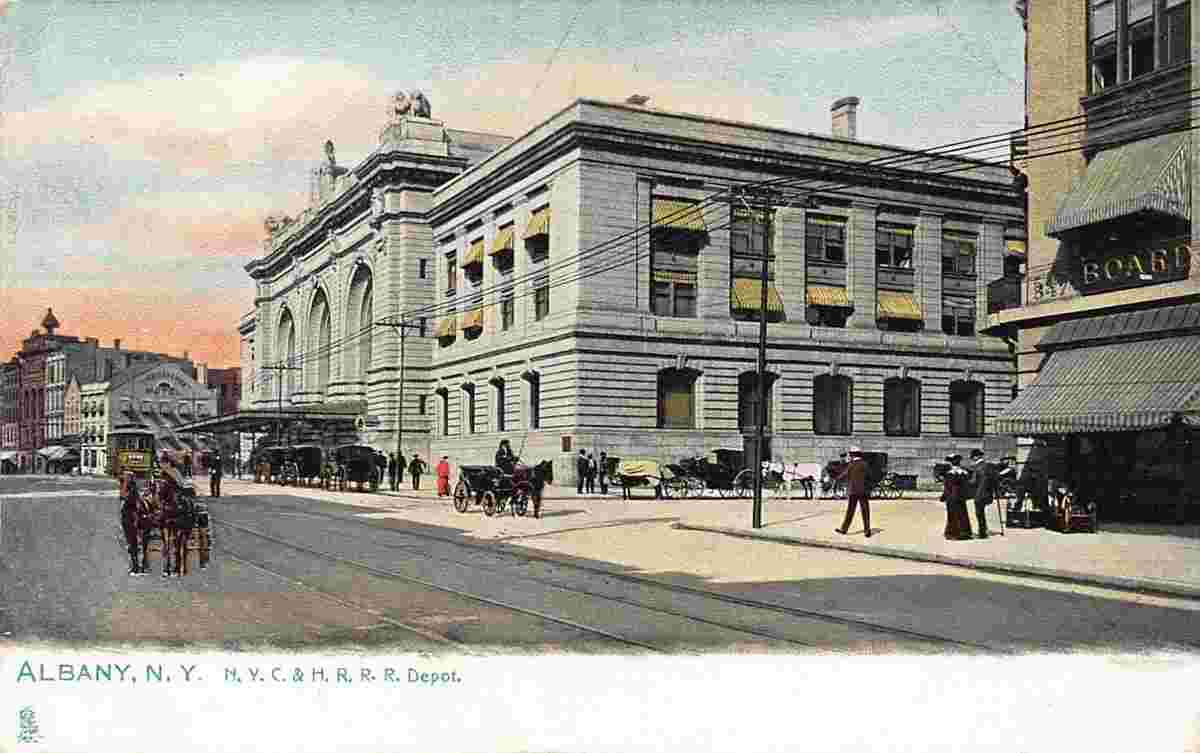 Albany. New-York Central Railway Station