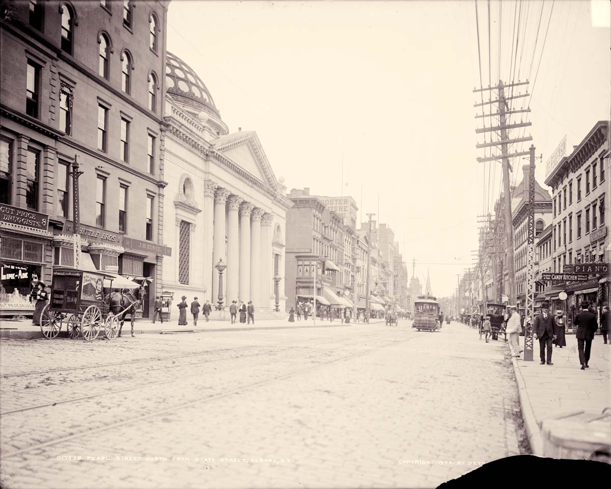 Albany. Pearl Street north from State Street, 1904