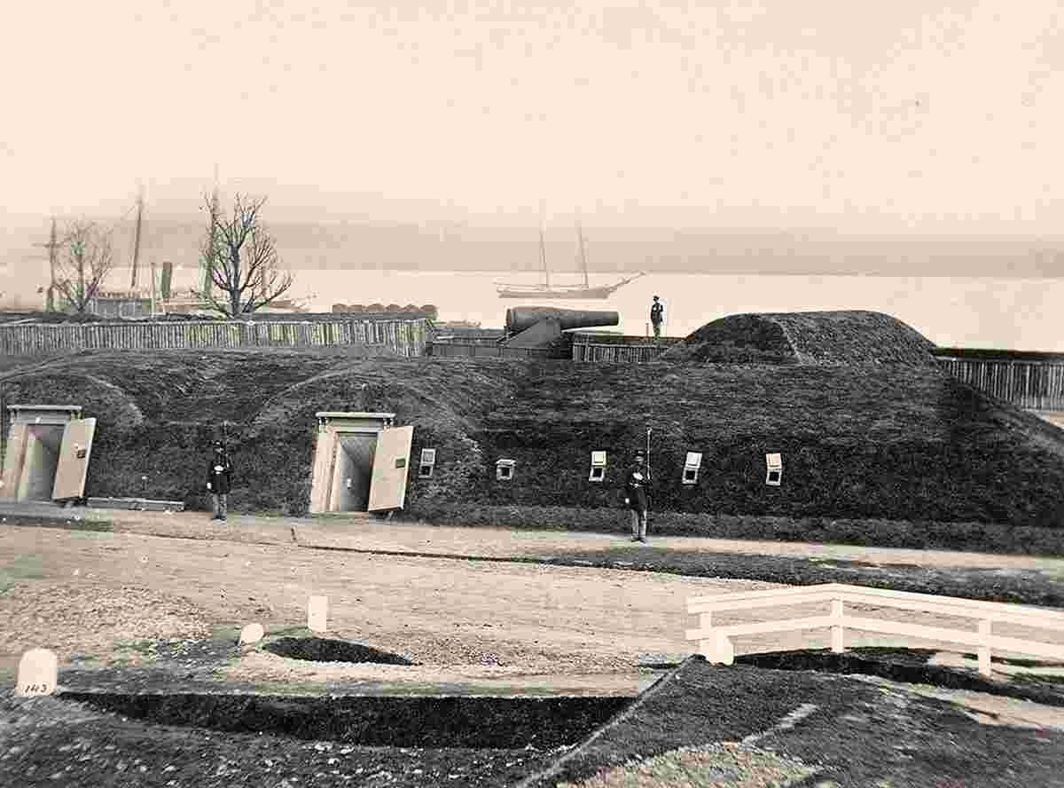 Alexandria. Battery Rodgers, Potomac River, near Alexandria, circa 1865