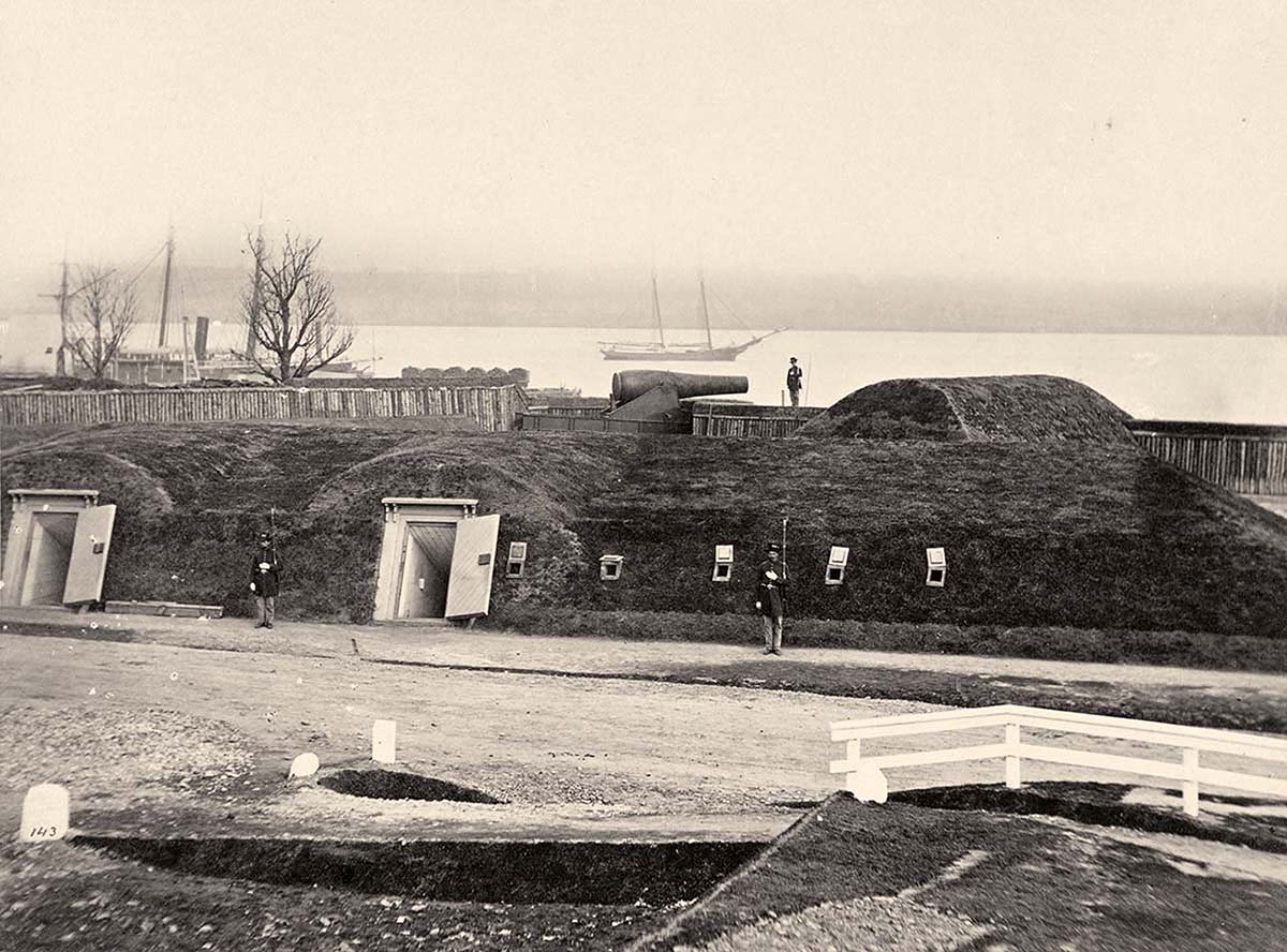 Alexandria. Battery Rodgers, Potomac River, near Alexandria, circa 1865