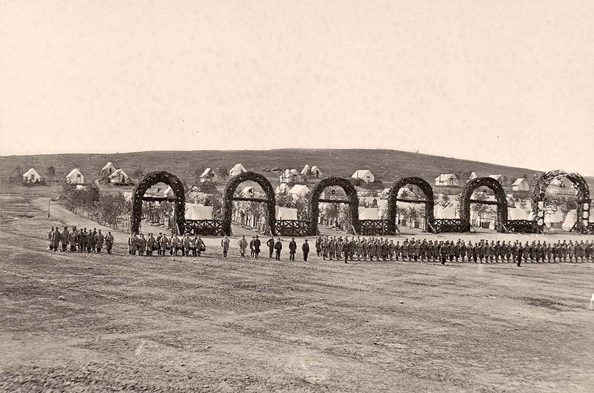 Alexandria. Camp of the 44th New York Infantry near Alexandria, circa 1865