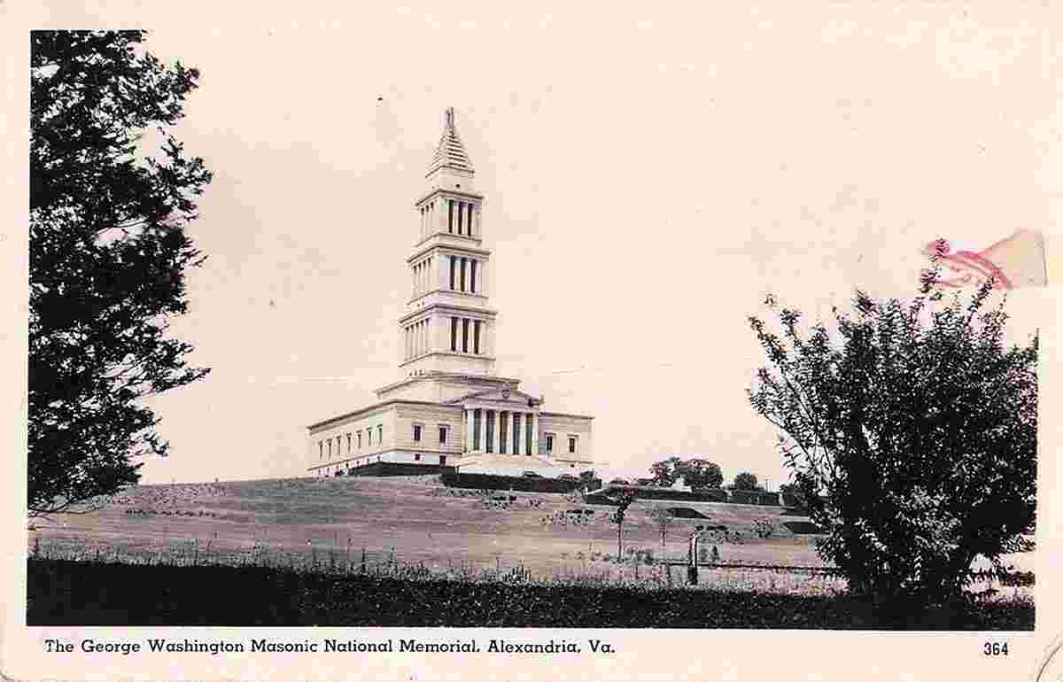 Alexandria. George Washington Masonic National Memorial, 1920