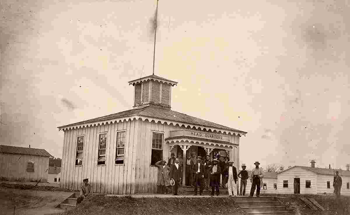 Alexandria. Headquarters of convalescent camp, near Alexandria, circa 1865