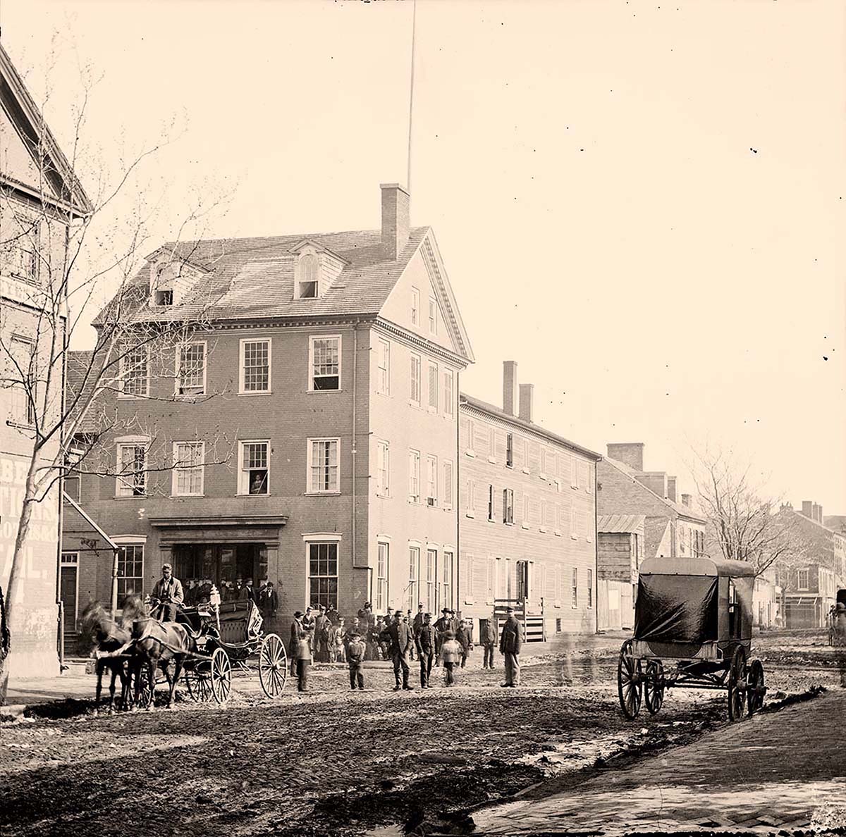 Alexandria. Marshall House, King and Pitt Streets, circa 1865