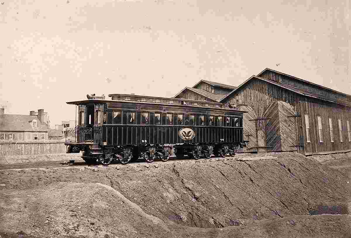 Alexandria. President's car, circa 1865
