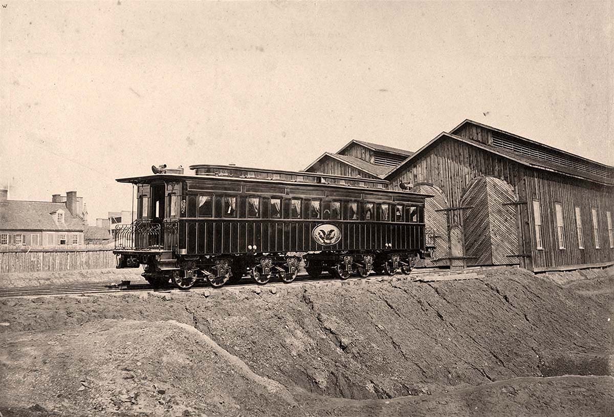 Alexandria. President's car, circa 1865
