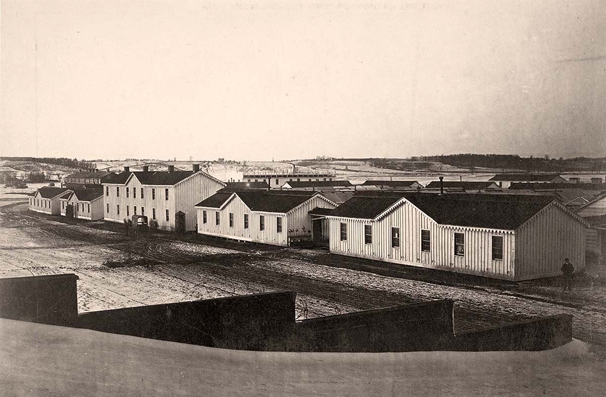 Alexandria. Sickel Hospital, looking toward Fairfax Seminary, January 5, 1865