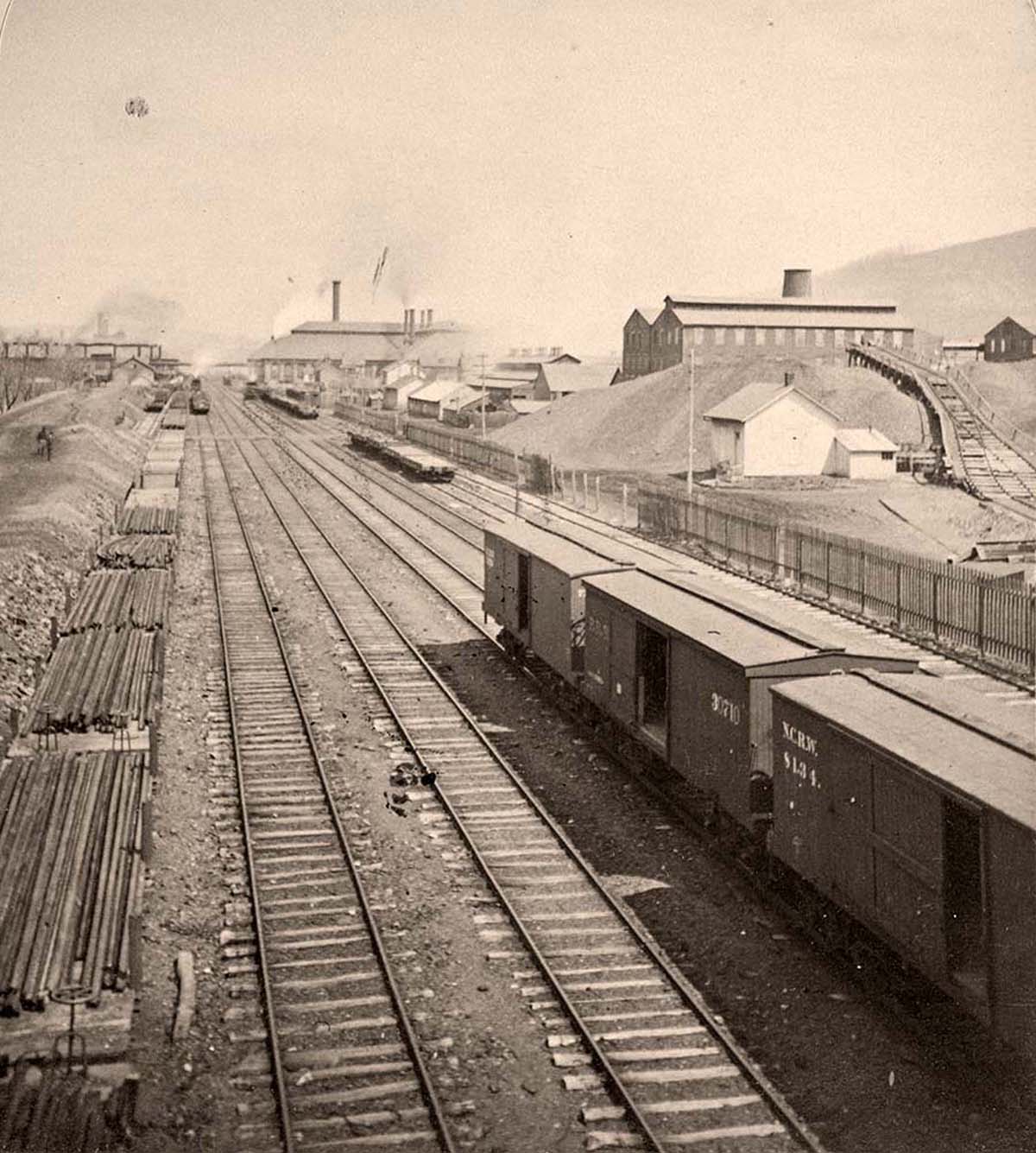 Allentown. Lehigh Valley R.R. Lehigh Zinc Works and Bethlehem Iron, between 1860 and 1930