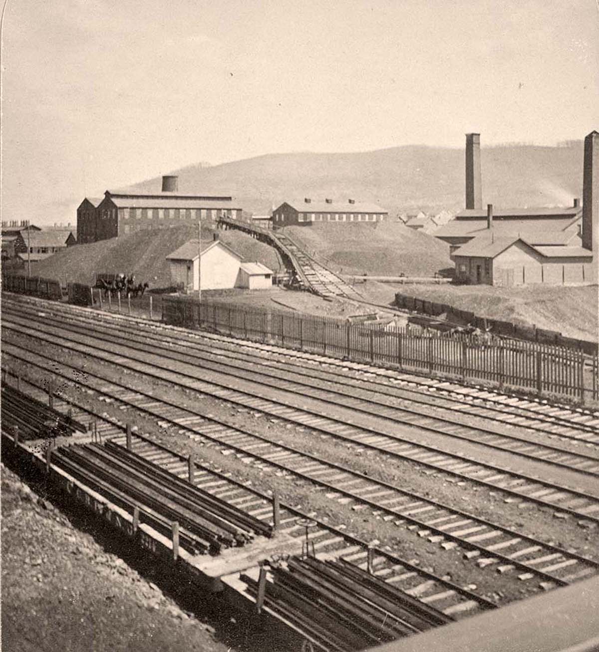 Allentown. Lehigh Valley R.R. Lehigh Zinc Works and Bethlehem Iron, between 1860 and 1930