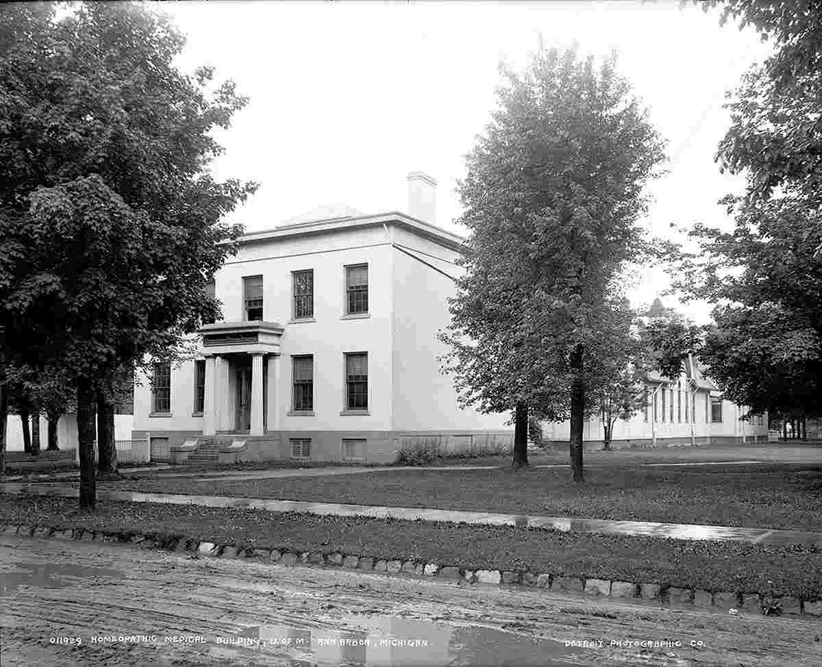 Ann Arbor. University of Michigan, Homeopathic medical building, between 1880 and 1901