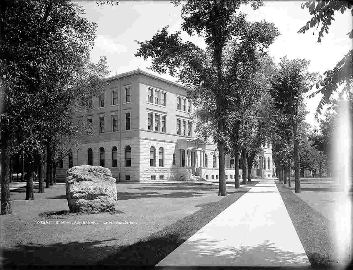 Ann Arbor. University of Michigan, Law Building, between 1880 and 1900