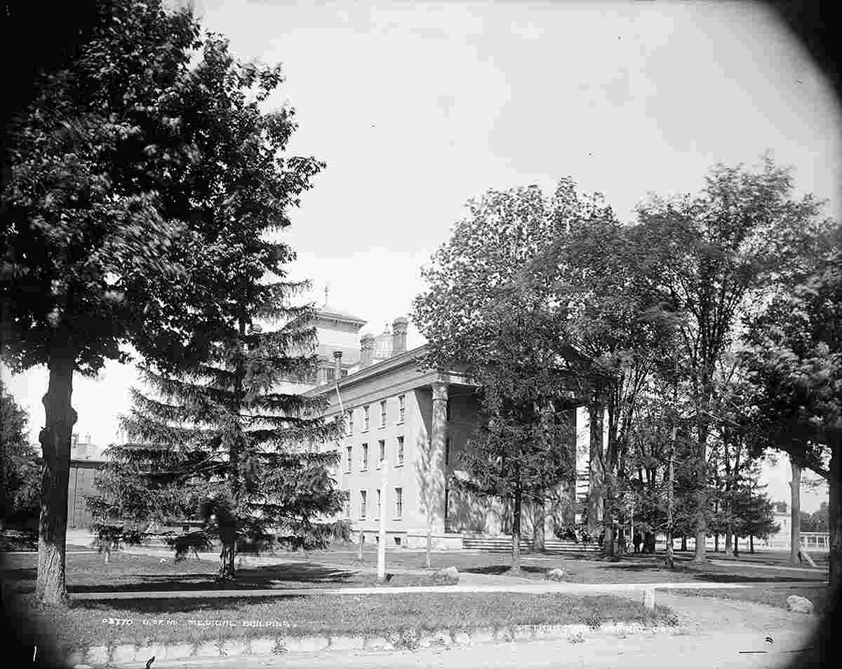 Ann Arbor. University of Michigan, Medical Building, between 1880 and 1914