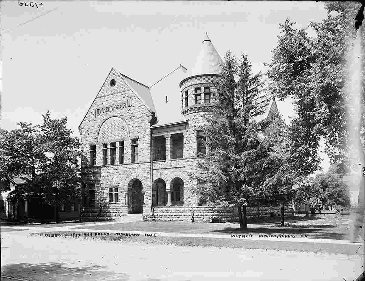 Ann Arbor. University of Michigan, Newberry Hall, between 1880 and 1900