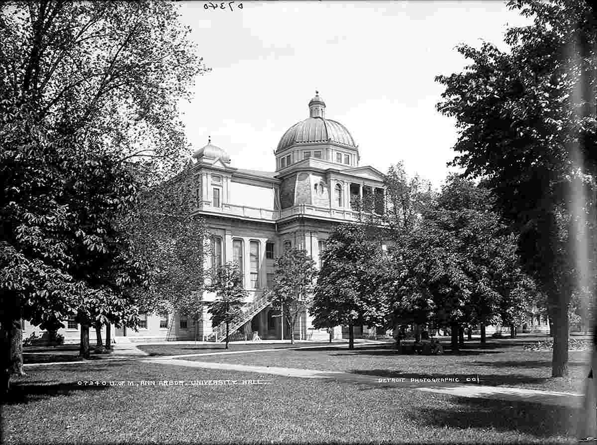 Ann Arbor. University of Michigan, University Hall, between 1880 and 1900