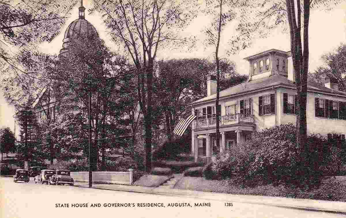 Augusta. State House and Governor's Residence, between 1900 and 1910