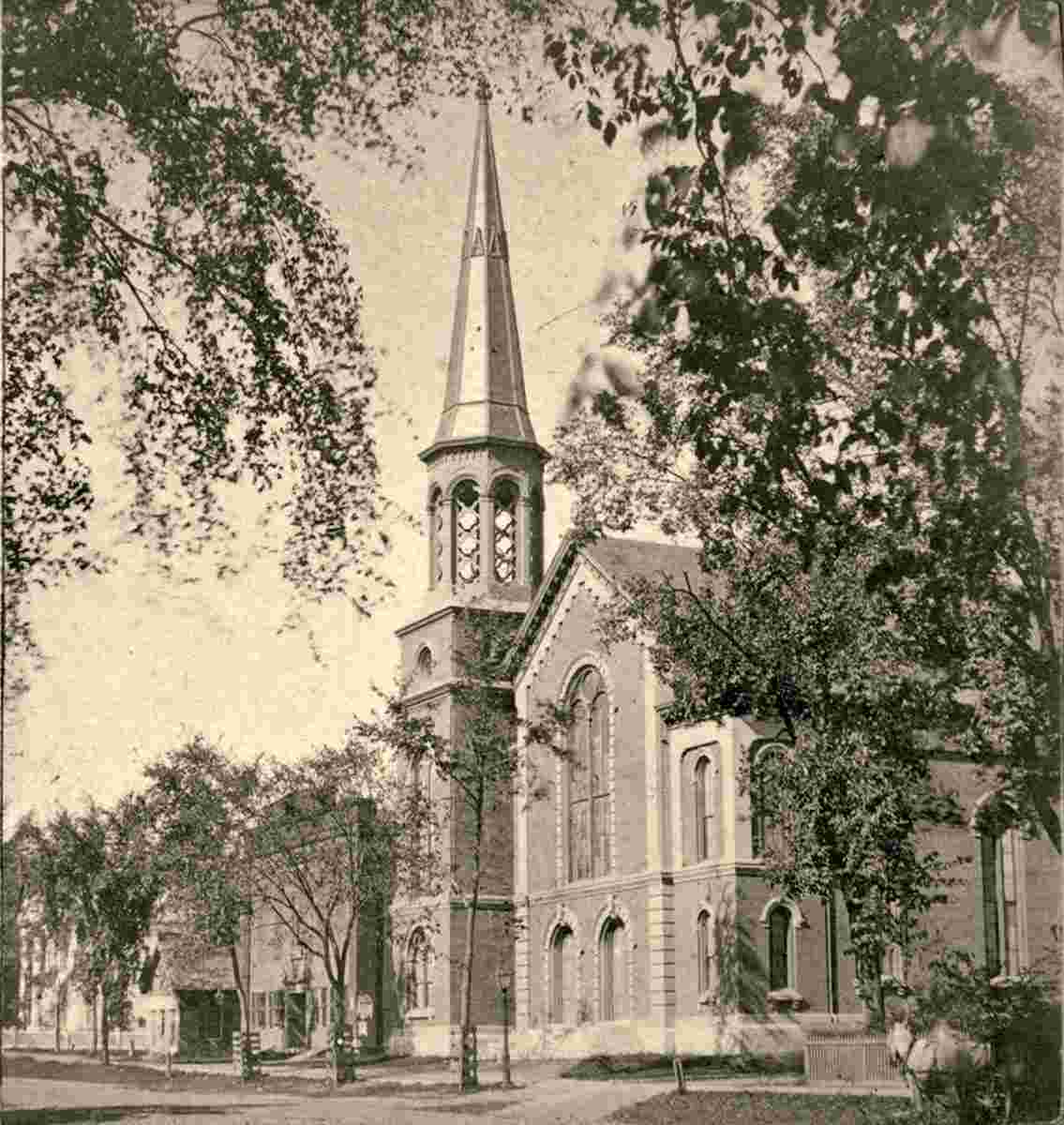 Augusta. Universalist Church at Corner Winthrop and State Streets