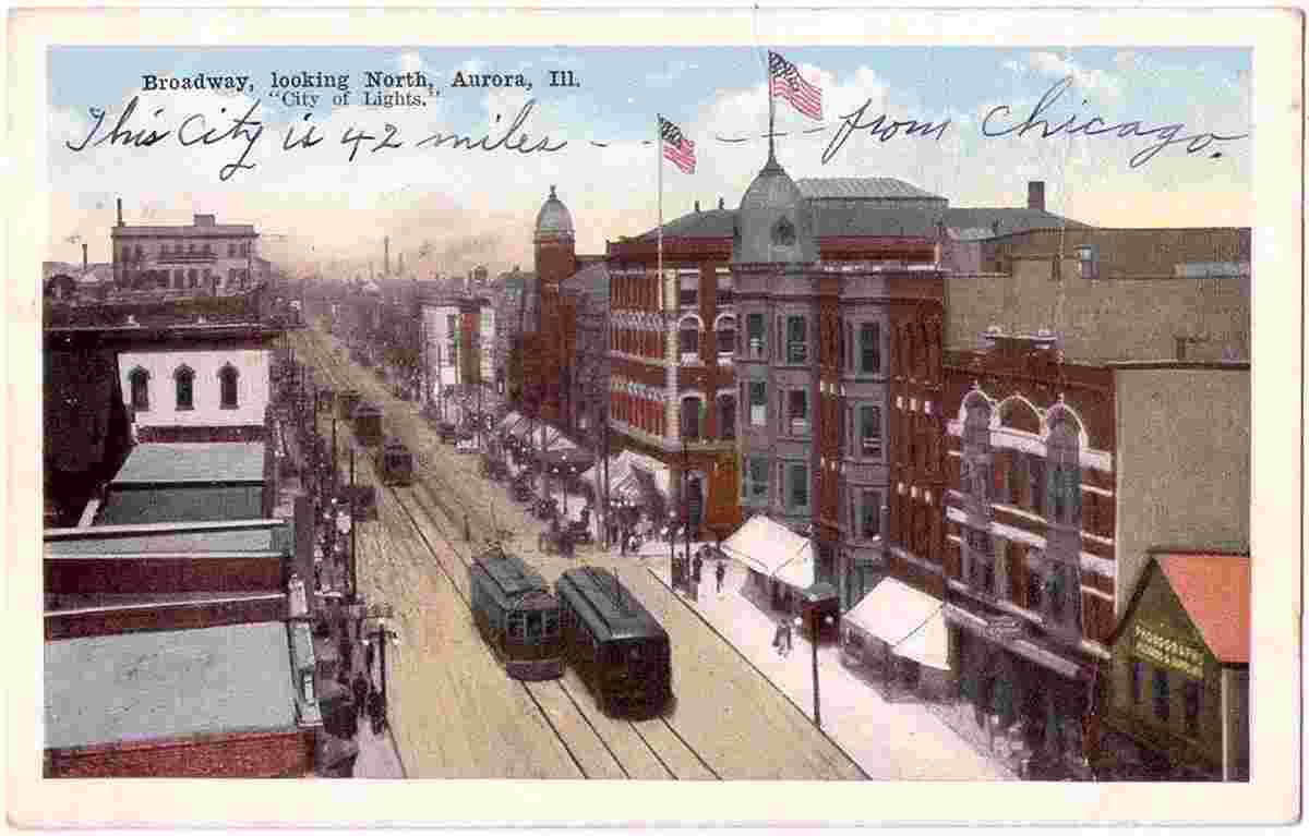 Aurora. Broadway, looking North