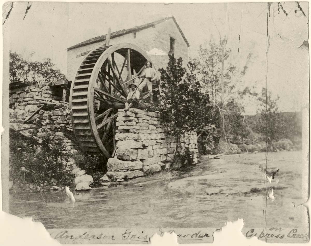 Austin. Anderson Mill on Cypress Creek, 1935