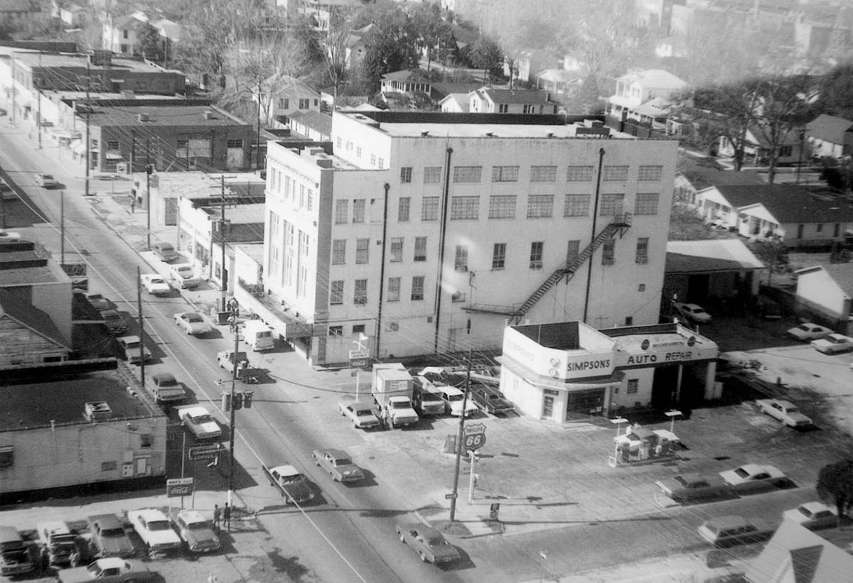 Baton Rouge. Aerial view of the Prince Hall Masonic Temple