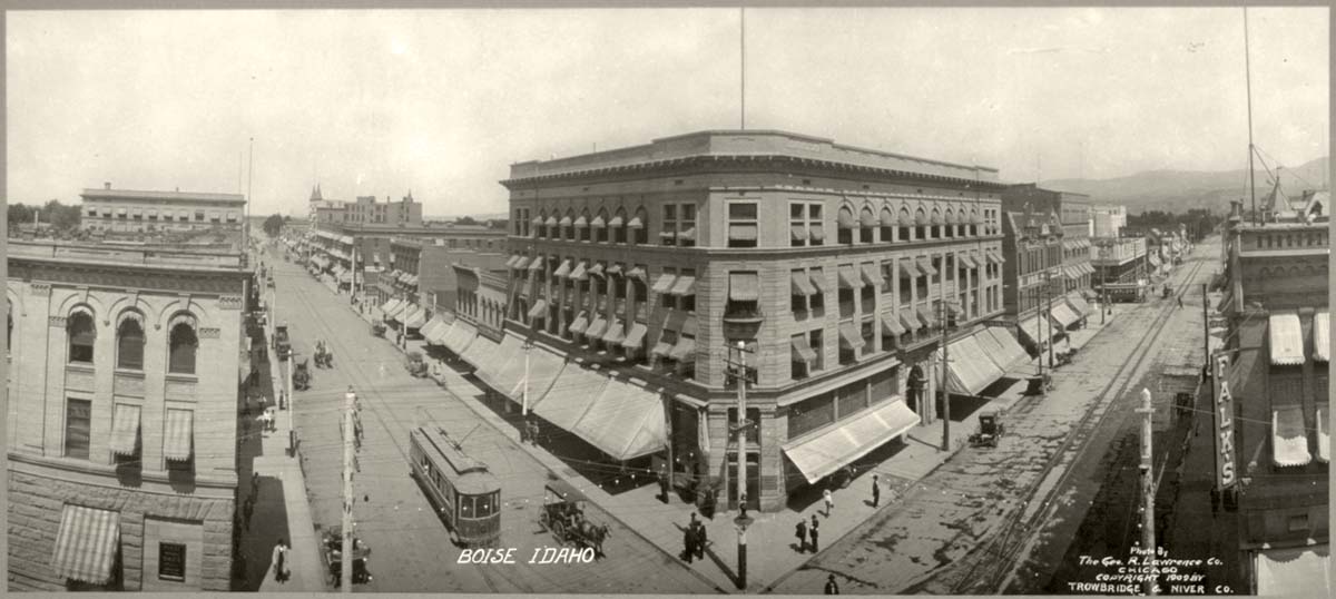 Boise. Crossroad streets, 1909
