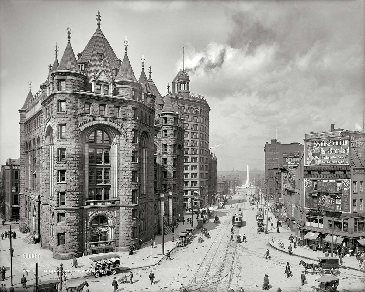 Buffalo. Erie County Savings Bank, Niagara Street, circa 1908