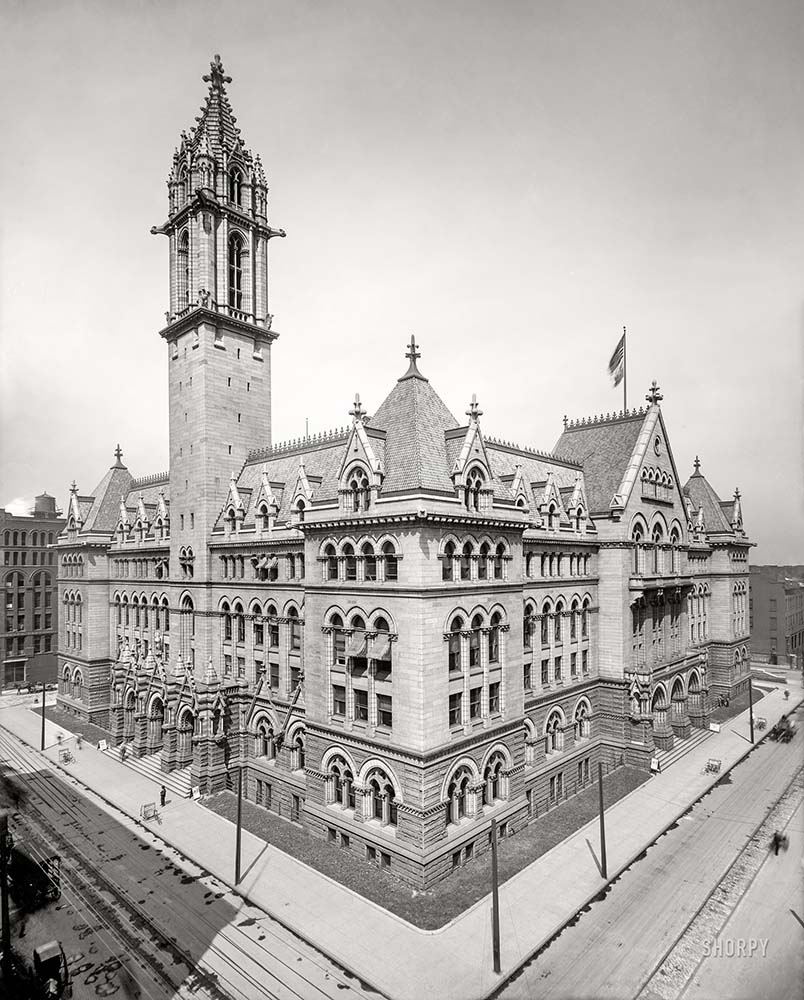 Buffalo. Post Office on Ellicott Street, circa 1905